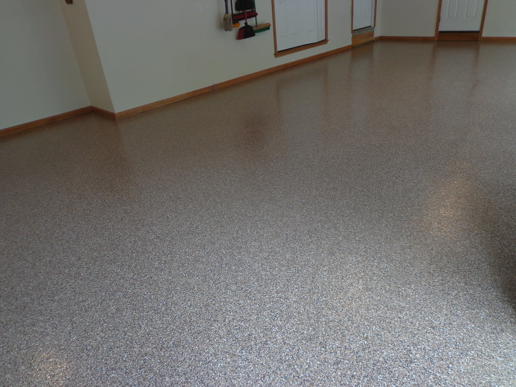 Epoxy Flake Garage Floor Resurfacing